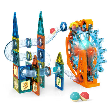 3D COLOURFUL MAGNETIC FERRIS WHEEL BUILDING BLOCK - 71PCS